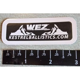 Kestrel Ballistics WEZ 5700X Weather Meter Vinyl Decal Sticker Shot Show