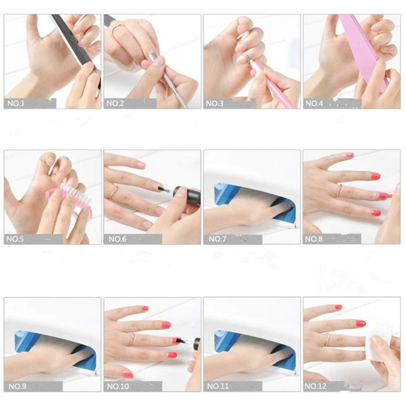 36W UV Nail Dryer for Gel Polish 4pcs 9W Electronic