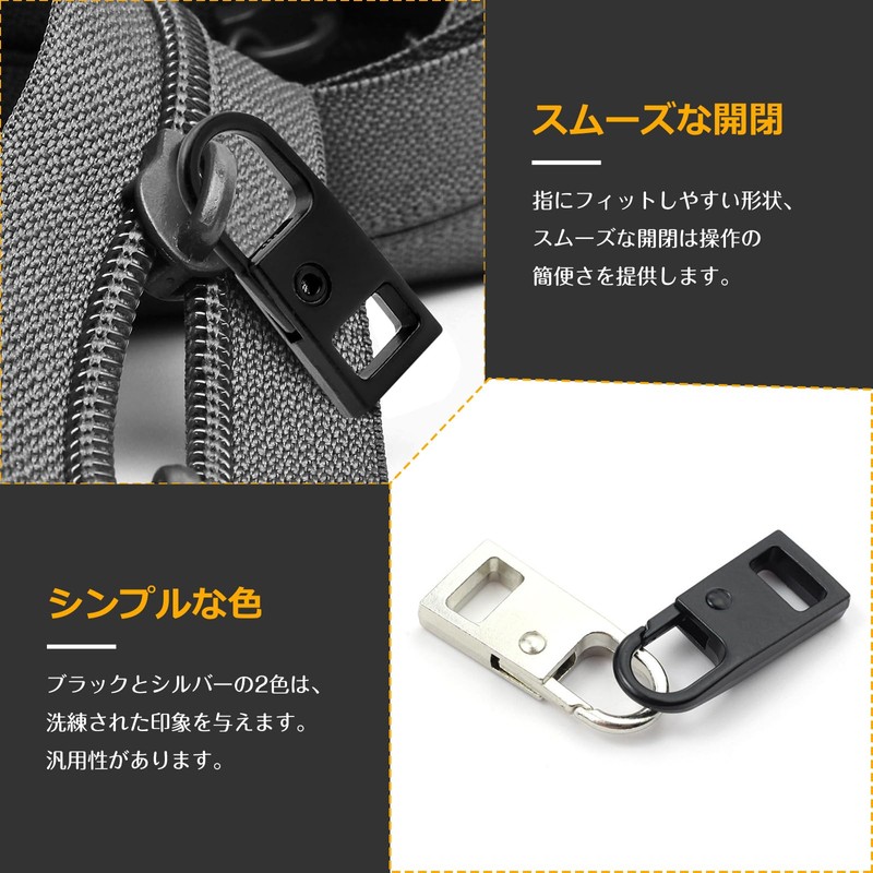 DreaModes Fastener Pull Fastener Repair Replacement Zipper Metal Chuck Zipper
