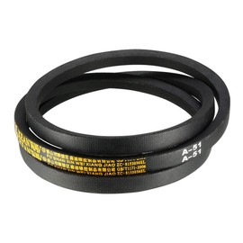 sourcing map A-51 Drive Belt 51 Inch Pitch Length Industrial Rubber Transmission Belt