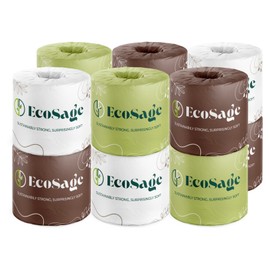 100% Bamboo 3 Ply Toilet Paper | Ultra Soft & Highly Absorbent Tree Free TP | Chemicals free FSC Certified | 12 Rolls
