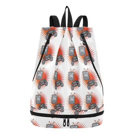 Gym Drawstring Bags Daypacks Backpack Purse Casual Knapsack Shoulder Bag Sitting Rucksack Swimming Equipment Bags Video Game Seamless