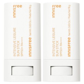 Innisfree Intensive Leisure Sun Stick SPF50+ PA++++, 18g, 2 pieces / 이니스프리 인텐시브 레져 선스틱 SPF50+ PA++++, 18g, 2개