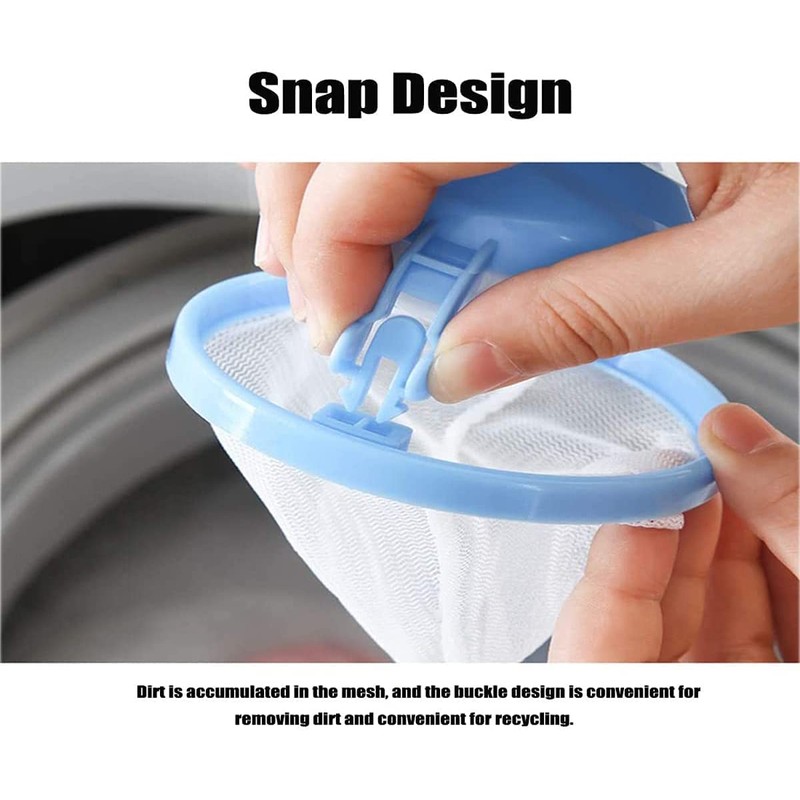New Washing Machine Hair Filter Cleaning Mesh Bag Home Floating