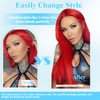 Ukira Red Hair Extensions for Women Real Human Hair, 20