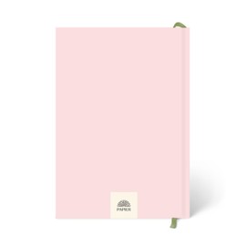 Papier Daily Wellness Journal Diary - Baby Pink, 8.46" L x 6.02" W | Hardback Cover Wellbeing, Gratitude & Mindset Diary for Personal Growth, Mindfulness & Reflection | Track Goals, Sleep & Lifestyle