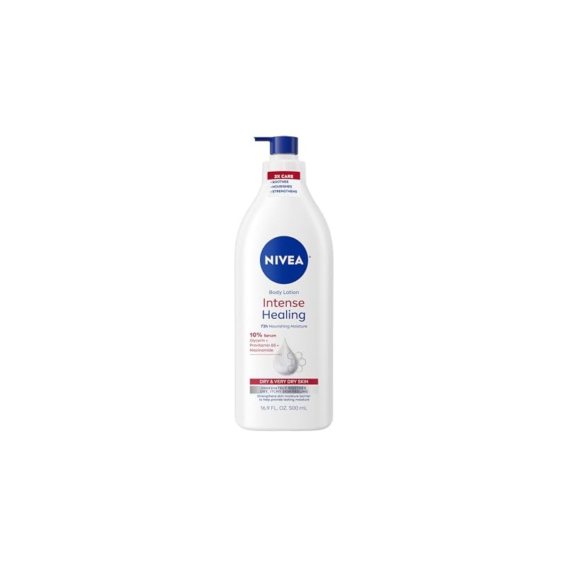 Nivea Intense Healing Body Lotion, 16.9 Fl Oz