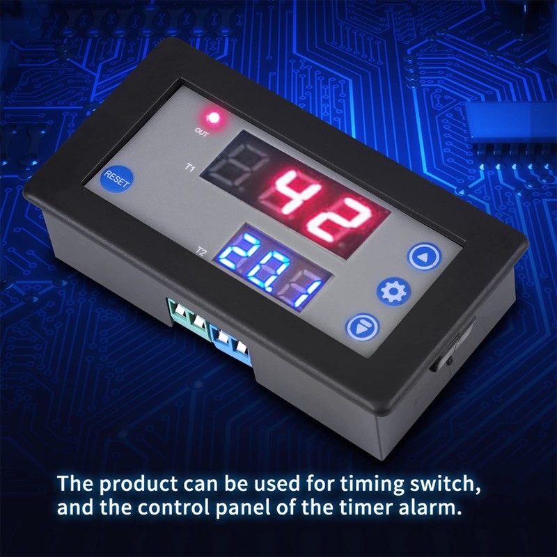 QANYEGN 12V Timing Delay Relay Module, Digital Timer Relay Board,