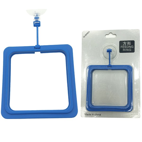Bilindasly 1PCS Fish Feeding Ring Aquarium Square Floating Food Feeder