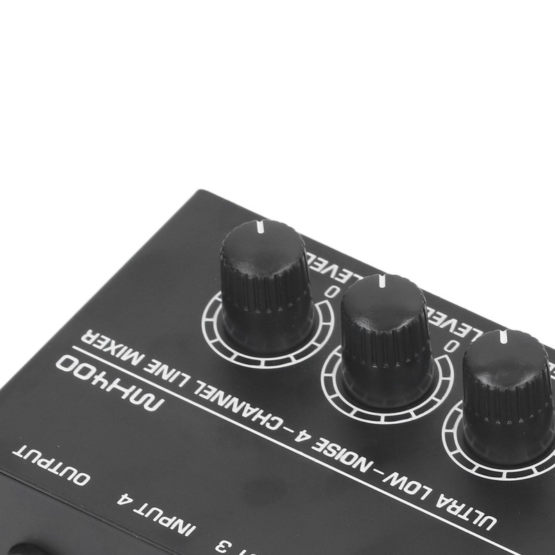 4 Channel Mixer Black Ultra Low Noise 4 Channel Compact