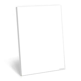 321Done Blank Notepad - 50 Sheets (5.5" x 8.5") - Luxury Memo Pad - Thick Premium Paper - Made in USA - Plain White