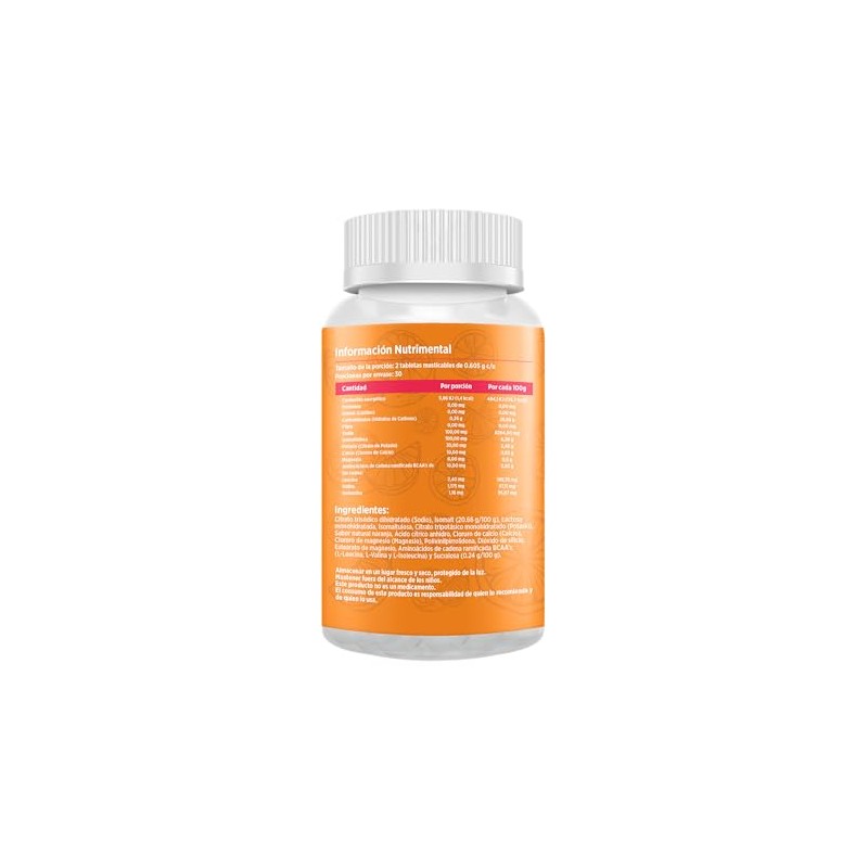 Electrolitos Masticables Naranja Dosis