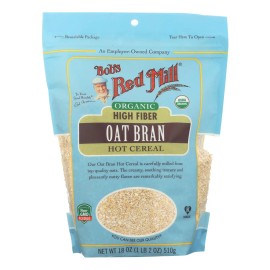 UD_Bob's Red Mill-Organic High Fiber Oat Bran Breakfast Cereal 18 oz Bulk Case of 4 Refined Processed