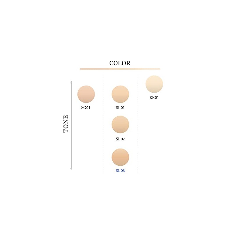 AHRES SL03 Undevided Sheer Foundation, 1.0 fl oz (30 ml)