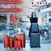 TRACK TRAVEL 4 Piece Luggage Set ABS+PC Expandable Hardshell TSA