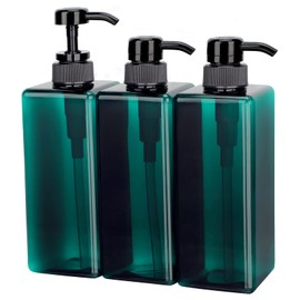 Suream Shampoo Dispenser Bottle - 22oz/650ml, Plastic Body Lotion Bottles with Pump, 3Packs Large Capatity Empty Containers for Bathroom Shower, Lotion, Liquid Soap, Baby Care, Hand Care, Massage Oil