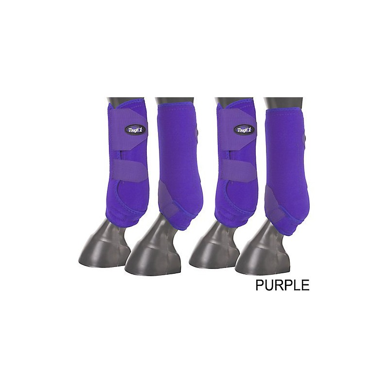 Tough 1 Extreme Vented Sport Boots Set, Purple, Large