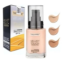 Maquillaje Tailaime Velvet Touch Alta Cobertura Base Liquido