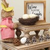 SwallowLiving Wooden Riser for display, Natural, Set of 3