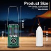 RDS Green Candle Lantern - 8-Inch Camping Gear for Campers
