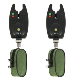 2 x VX1 bite alarm with bag