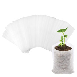 CFifHtOL Non-Woven Seedling Grow Bags 200 Pack,5.5 * 11.5Cm,Grow Bags For Vegetables,Plant Growth For Nursery/Home Gardening/Greenhouse Use - Ideal For Professional Growers & Gardening Enthusiasts