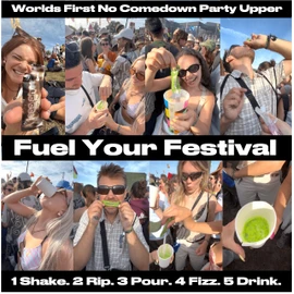 12 Joss Shots Lemon & Lime - Fizzing Sherbety Party Energy & Mood Boosters - Legal Upper With No Comedown - 50mg Caffeine + Taurine + L-Theanine + B-Vitamins + Amino Acids + Endorphin Precursors