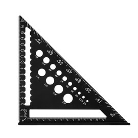 Set Square Carpentry, Set Square, Carpenters Square, Rafter Square with 7inch for Multi-Functional High Precision Carpenters Square Tool Layout Tool Kit for Home Builders