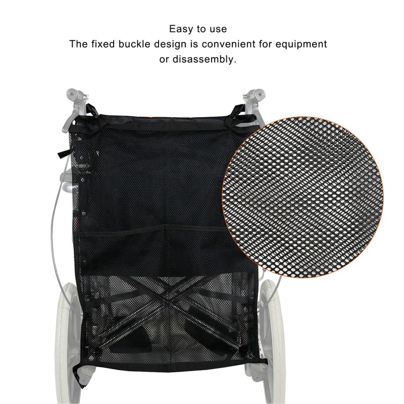Large Capacity Seat Back Storage Bag with Fixed Buckle Mesh