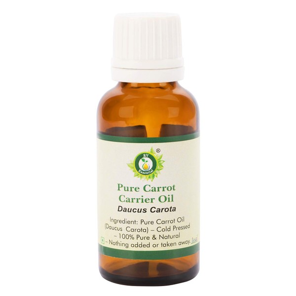 R V Essential Pure Carrot Carrier Oil 10 ml (0.338