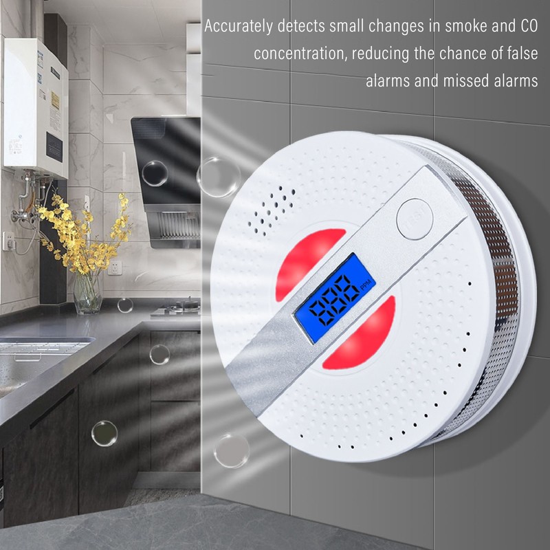 CO Alarm Dual Function Immediate Response High Sensitivity Reliable Smoke