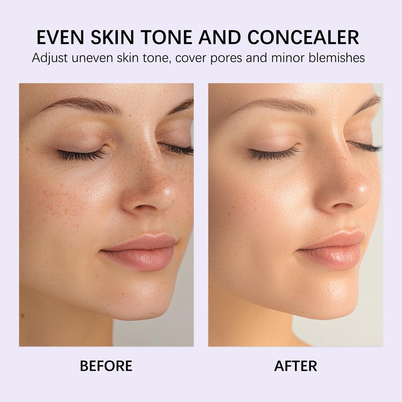 Balm Foundation for Mature Skin, Hydrating Coverage Foundation Balm Buildable