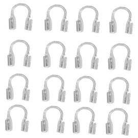 Gatuida 300pcs U Shape Wire Thread Guard Durable Copper Wire Guardian for Jewelry Making for Earrings Necklaces and Bracelets Reliable Design for Precise Crafting