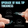 TOMICCA Pack of 504 Almond Medium Nail Tips for Gel
