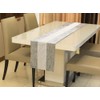 Table Runner Velvet Bling Table Runner Washable Silver Sparkle 32*180
