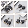 Kisangel 3pcs RCA to Audio Adapter Y Splitter Converter for