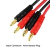 Wmzjnljy 2pcs HXT 4mm Connector Plug to 4mm Banana Plugs