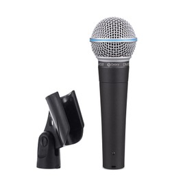 D Debra Wired Dynamic Microphone, Cardioid Dynamic Vocal Handheld Mic with Mic Clips, Suited for Speakers, Karaoke Singing Machine, Amp, Mixer Audio