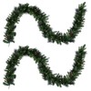 Papyrus 2 Pack of 9 ft Pre-Lit Carolina Pine Garland,