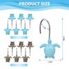 Quimoy Turtle Shower Curtain Hooks, 12PCS Shower Curtain Rings