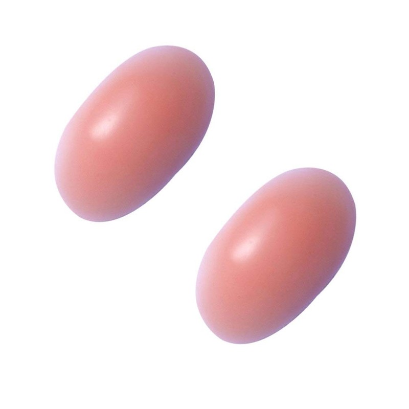 Healifty 2 Pairs Soft Silicone Shoulder Push-up Pads Adhesive Shoulder
