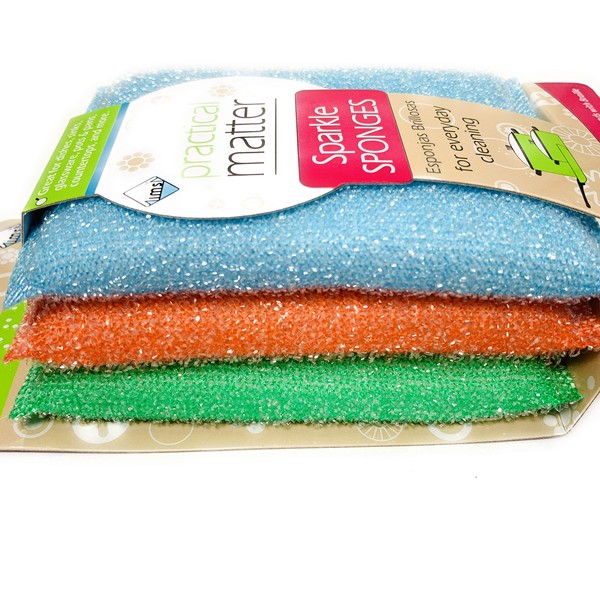Practical Matter Sparkle Sponges, 3 count
