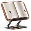 SupeDesk Book Stand for Reading, Adjustable Book Holder with 360°