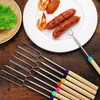 8Pcs Telescoping Extendable Marshmallow Roasting Sticks Marshmallow Sticks Kit Extending
