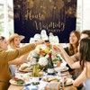 Rcoaror Housewarming Party Backdrop Bokeh Lights Black and Gold Home
