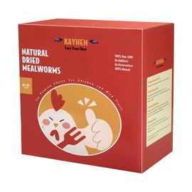 KAYHEN Dried Mealworms for Chickens 5LB Pure Natural Non-GMO Mealworms High Protein Chickens Feed Meal Worms for Laying Hens Wild Birds