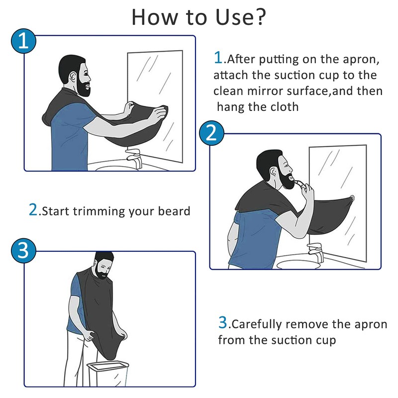 Likeny Beard Bib Beard Apron Gifts for Men Dad Fathers