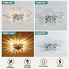 ZGLAOJT Semi Flush Mount 8 Light Ceiling Light Modern Metal