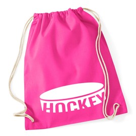 Huuraa Stoffbeutel Hockey Puck Geschenk 12 Liter Fuchsia Baumwolle Hockey Aufmerksamkeit