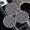 4PCS Car Coasters Flower Pattern Auto Cup Holder Insert Coasters